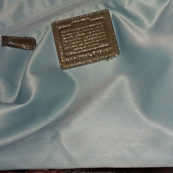 COACH VINTAGE DARK OLIVE PATENT LEATHER SHOULDERBAG - Picture 11 of 15